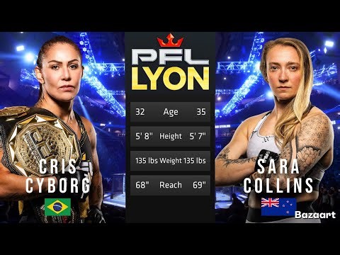 CRIS CYBORG VS SARA COLLINS FULL FIGHT PFL LYON