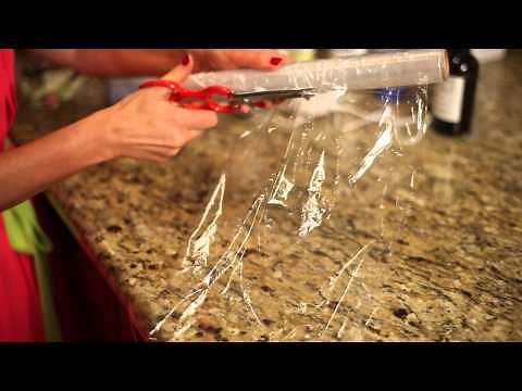 How to Make a Full Face Mask Using Plastic Wrap : Facial Skin Care