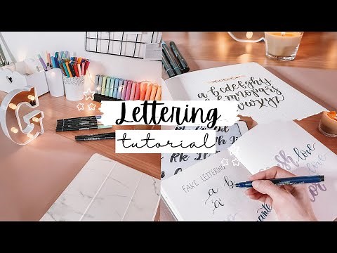 Lettering Tutorial! + Le Mie Brush Pens!
