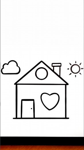 comment dessiner une maison facilement