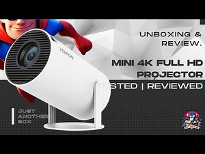 Mini 4K Full HD Projector – 1080P Portable Beamer with 180° Rotation, Dual WiFi & Bluetooth