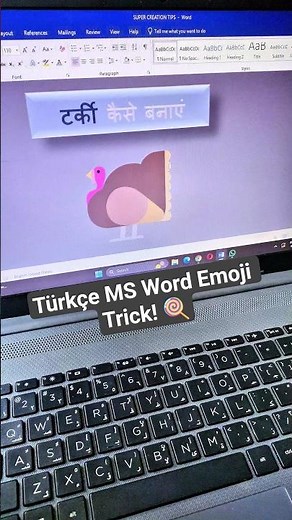 Turkey 🦃 MS Word Shortcut Trick | #shorts #computerknowledge #tipsandtricks
