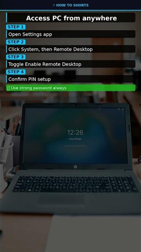 Enable Remote Desktop #Shorts