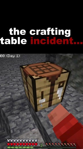 The crafting table incident…