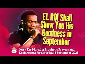 NSPPD 6 SEPTEMBER 2025 - PASTOR JERRY EZE LIVE TODAY PROPHETIC DECLARATIONS AND PRAYERS