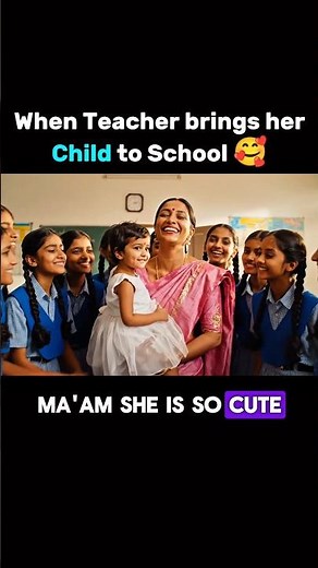 When Teacher brings her Child to School 🤯🤣 #shorts #youtubeshorts #relatable #ytshorts