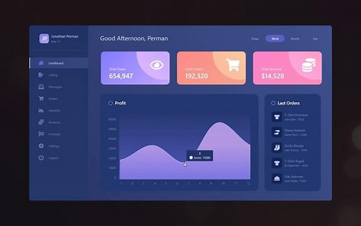 [油管搬运]C# WPF UI How to Design Dark Admin Panel in WPF