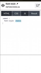 font-style | Plugin Emmet CSS | Codepen