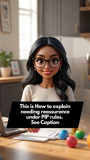 Under PIP rules, if reassurance is necessary to prevent panic, shutdown, mistakes, or abandonment of the task, it is support. . Here is how to explain it so it scores properly: 1. Describe what reassurance actually involves. Avoid vague language. Example: “I need someone to stay with me, talk me through each step, and reassure me continuously so I do not panic or stop.” This shows active input, not encouragement. . 2. Explain why reassurance is needed. Link it to anxiety, cognitive overload, tra