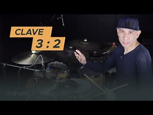 🔴 🟡 🟢 Cómo tocar la clave de Son 3 2 en batería y percusión - Roberto Serrano
