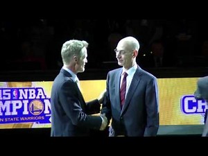 Golden State Warriors NBA champions rings ceremony