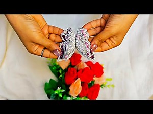 broochwork butterfly🦋//easy method/Aari embroidery