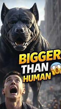 This Giant Dog Is Bigger Than a Human 😱 | Scary but Friendly Dog | GiantPaws dogTV#shorts
