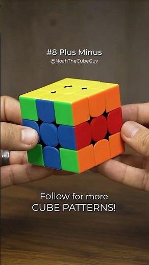 Pattern #8 — Plus/Minus | Easy Beginner Pattern Tutorial (3×3 Rubik’s Cube)