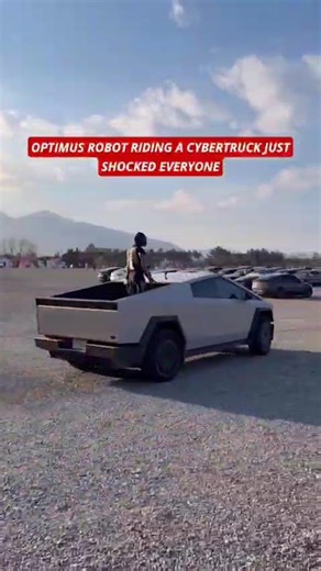 Optimus Robot Riding a Cybertruck Just Shocked Everyone