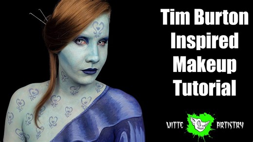Madeline the Mattress Maker Tim Burton Inspired Character Makeup Tutorial