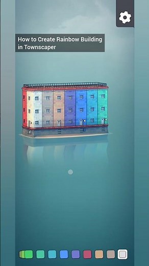 How to Create Rainbow 🌈 Building in #Townscaper Android Design Game Tutorial | #gamedesign