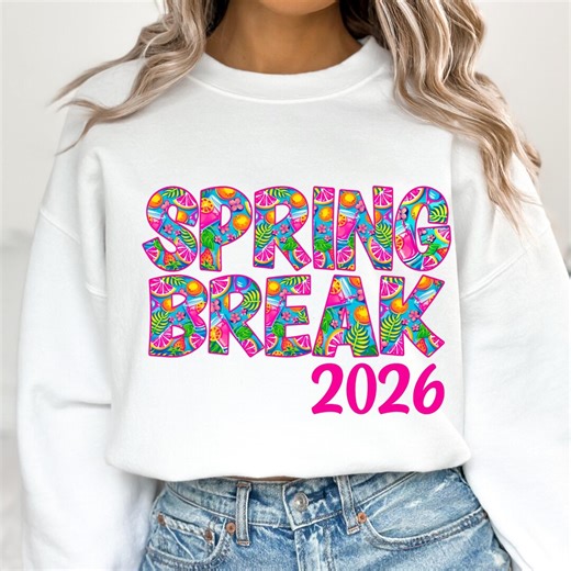 Spring Break 2026 PNG Floral Sublimation Design Sun Salt Sand Spring Break Tropical Print Clipart Png Beach Fun Shirt Design Spring Vibes - Etsy