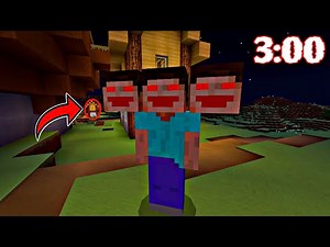 TUVE de FRENTE a ESTA ENTIDAD a las 3:00 AM en MINECRAFT