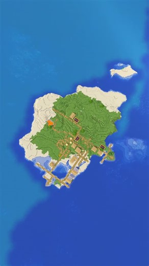 akirby80 - Minecraft Seeds on Instagram: "Village Island - Minecraft 1.21.11 Java Edition Seed"