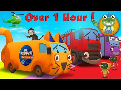 Andy The Animal Ambulance and More Trucks for Kids | Gecko's Garage