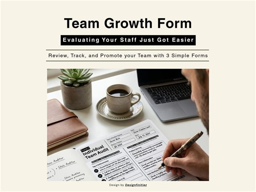 Team Growth Forms | Employee Performance Review, Monthly Tracker (PDF Download) - Etsy