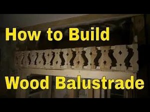 How to BUILD a RAILING How to Build balustrade with flat sawn porch balusters wood rustic balustrade