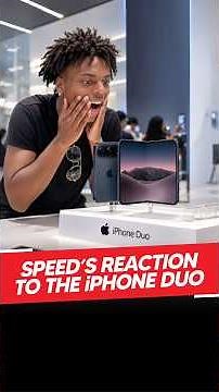 iShowSpeed Goes CRAZY Over iPhone Duo 😂📱 #ishowspeed #iphone #appleevent