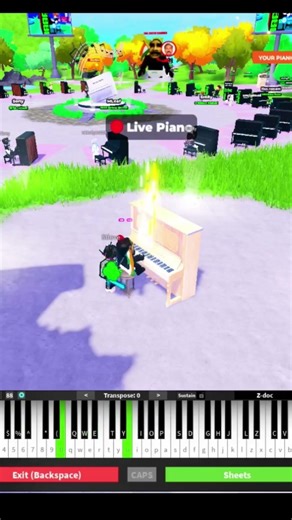 counting stars - onerepublic 🌠🤩🔥🔥🔥 #roblox #robloxshorts #onerepublic #countingstars #piano