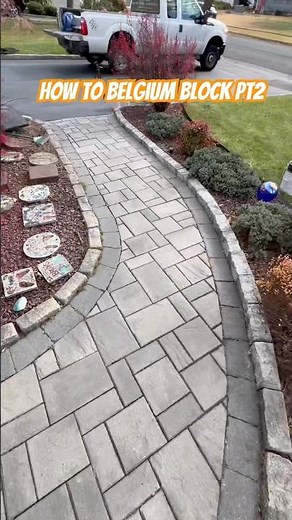 How to Belgium Block Pt 2 #diy #constructionchannel #curbing #masonry #howto #stepbystep #trending