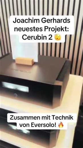 Cerubin 2, neuer Lautsprecher von Joachim Gerhard. Vorgestellt auf der #HIGHEND2026 bei #Eversolo.