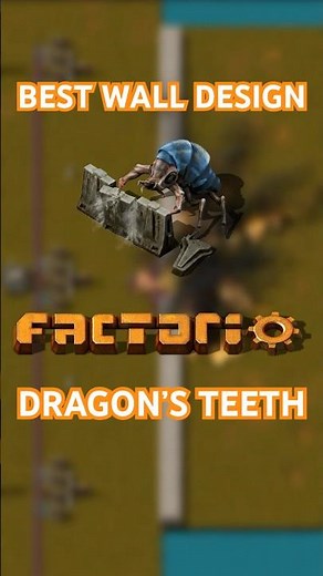 Best wall design to survive attacks in factorio #factorio #factoriospaceage