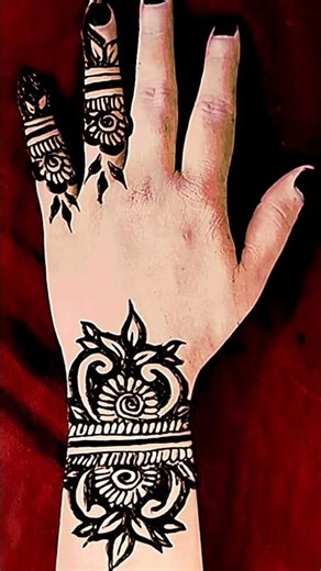Beautiful Mehendi Design | Elegant & Simple Henna Design for Hands | Easy Mehndi Tutorial ✨