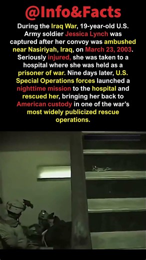 #JessicaLynch #IraqWar #USArmy #MilitaryHistory #WarHistory