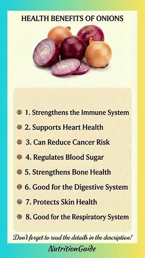 🧅 THE HEALTH BENEFITS OF ONIONS 🧅