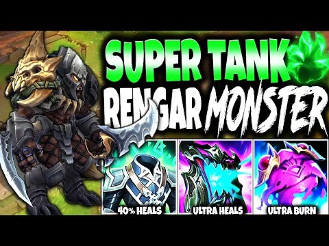 I Created a New Rengar Build and made him a SUPER TANK that outsustained ORNN in 1v9 FIGHTS (INSANE)