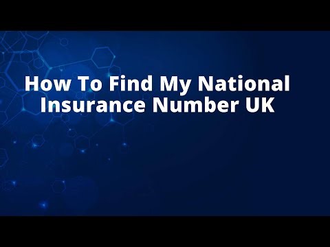 How To Find My National Insurance Number UK