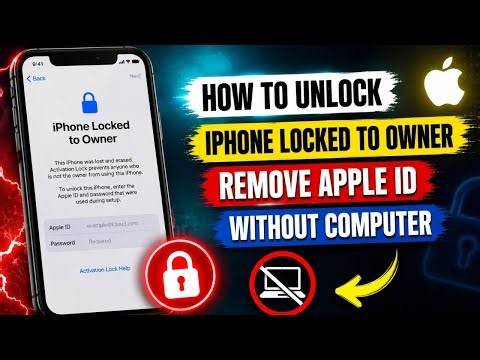 How to Unlock iPhone Locked To Owner | Remove Apple ID Without Password | All iOS Supported