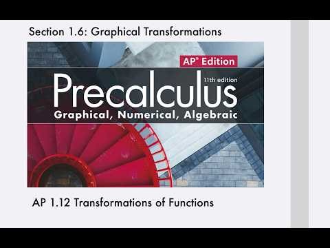 Graphical Transformations (Section 1.6/AP 1.12)