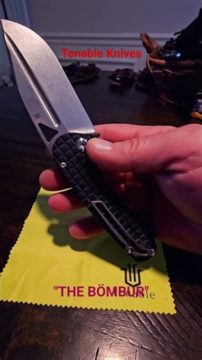 The best #edc #knife ?The #tenable #bombur is a CHONK of #d2 w/ G10 scales and a big ole drop point