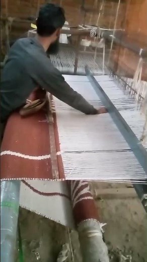 Watch the handmade process of a flat weave rug — woven with precision, patience, and tradition