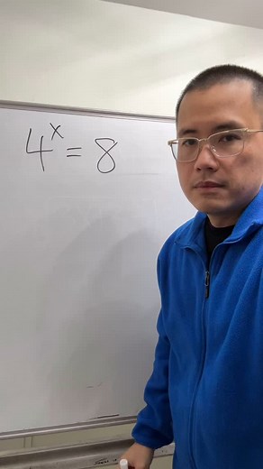 blackpenredpen | Solving 4^x=8 | Instagram