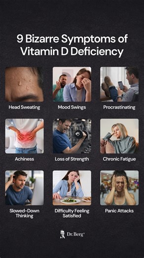 Vitamin D deficiency doesn’t just affect your bones. It can show up in subtle, unexpected ways throughout the body. Here are 9 unusual signs, and why they happen: 1. Head sweating Excess sweating around the scalp, especially without heat or exertion, can be linked to changes in the autonomic nervous system when vitamin D levels are low. 2. Mood swings Vitamin D plays a role in regulating serotonin and stress hormones. Low levels may contribute to irritability, emotional highs and lows, or feelin