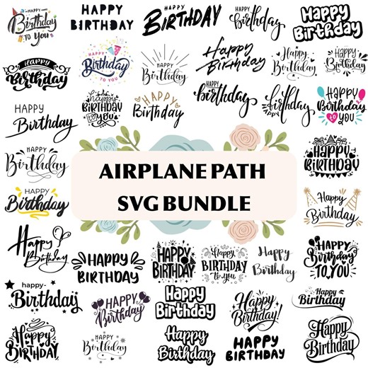 Happy Birthday SVG Cut File: Cricut & Silhouette Designs (digital Download) - Etsy