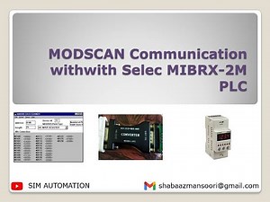 MODBUS Communication between SELEC PLC & MODSCAN by ‪@simautomation‬