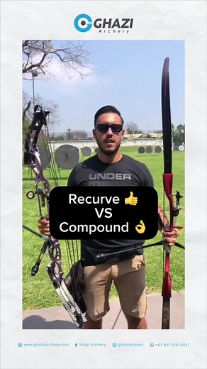 Perbedaan Busur Recurve dan Busur Compound! Video from: @archerylab_mx #recurvebow #compoundbow #archery