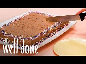 How To Make Chocolate Fudge Sheet Cake | Recipe | Well Done
