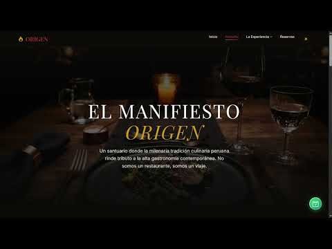 ORIGEN — Alta Cocina Peruana