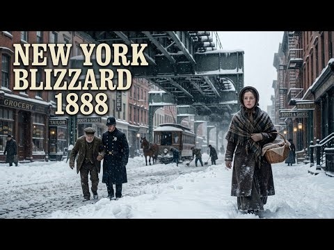 How People Survived the Brutal Winter of 1888 New York | Relaxing History to Fall Asleep