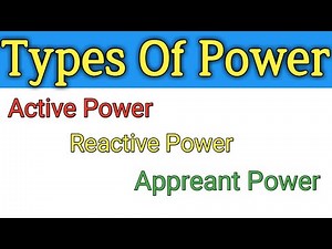 Types of Power in Hindi ! What is Active, Reactive & Apparent Power? Real power or True Power ?